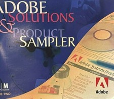 Vintage Adobe Software Solutions Product Sampler Windows  Macintosh 1998