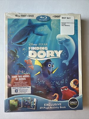 Finding Dory (Blu ray + Dvd + DIGITAL )  with Exclusive 69 - Page Activity Book
