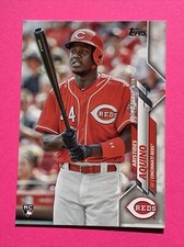 2020 Topps Update Artistides Aquino Rookie Debut #U-29 Cincinnati Reds RC Base