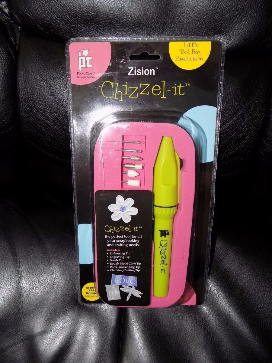 Zision Provo Craft Chizzel-it Scrapbooking Tool With 6 Tips for