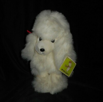 stuffed white poodle