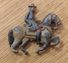 Vintage Flat Lead Painted 2.5" Calvary Soldier Figure Military