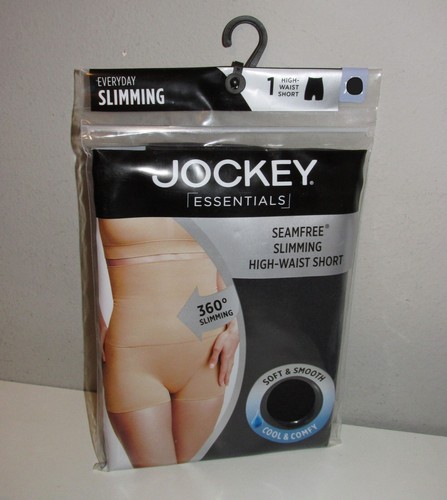 Damen-Shorts schwarz Jockey 360 abnehmend hohe Taille (Größe Large) BRANDNEU MIT ETIKETT
