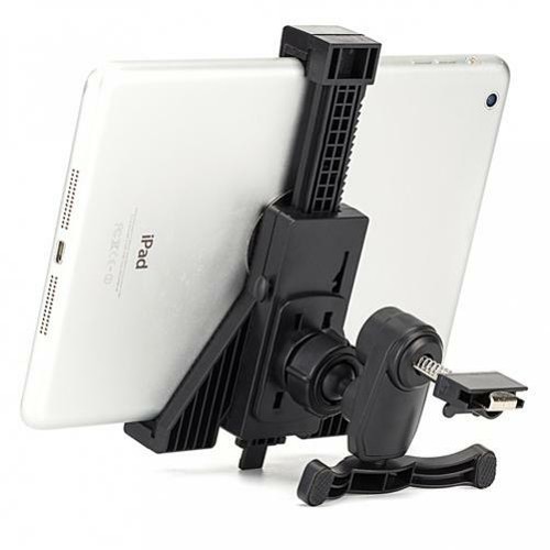 CAR MOUNT AIR VENT TABLET HOLDER SWIVEL CRADLE STRONG GRIP AC LOUVER for TABLETS - 第 2/6 張圖片