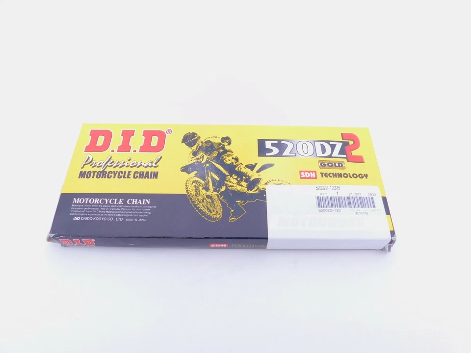 CADENA DID 520 DZ2 120 ESLABONES ORO #520DZ2-120 Foto 2 de 4