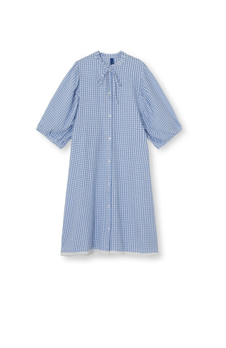 Damen RESUME Blau Dress Kleider Kurzarm Gr. M / L - Bild 11 von 13