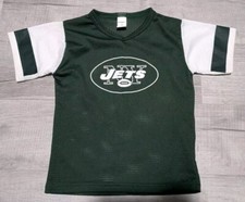 Vintage 80's 90's New York Jets Mesh Jersey Kids Small Franklin
