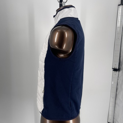 Chaleco acolchado para mujer Lauren by Ralph Lauren ~ blanco y azul marino talla S - Imagen 2 de 4