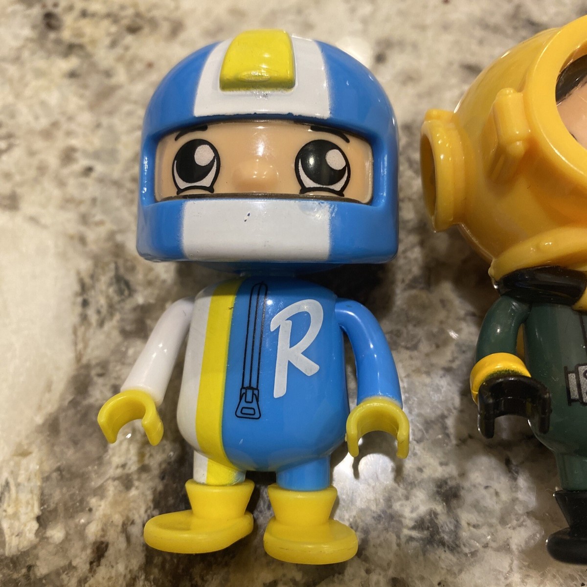 Ryan's World Action Figures lot Racer Ryan Blue Toy Bonkers 3