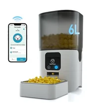 Smart Automatic Cat Feeders: WiFi Pet Feeder with APP Control for Remote Feed...