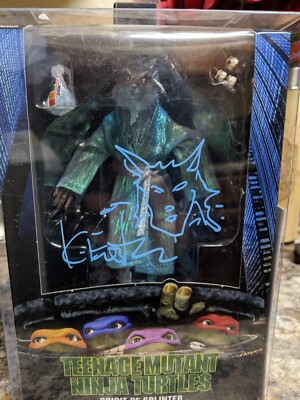 neca teenage mutant ninja turtles Spirit Of Splinter signed and sketched 