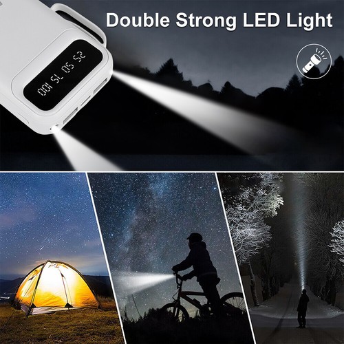 Mobiler Zusatzakku PowerBank 2x USB 20000 mAh Smartphone Handy Power Bank led - Photo 37/59