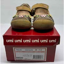 UMI Praline Girls  Mary Jane Shoes Chocolate Size 11.5 US 29 EU in Box