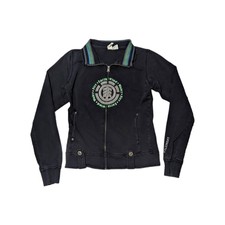 Vintage Y2k Element Embroidered Jacket Hippie Ski Earth Wind Water Fire Full Zip