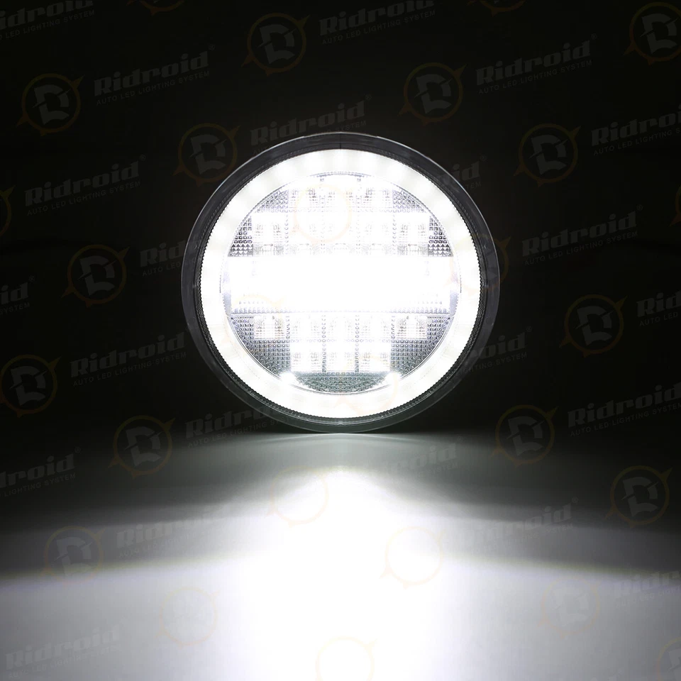 4 faros LED 5-3/4 5,75" con luces giratorias DRL para BMW 325i 528i 535i 735i E30 Foto 2 de 4