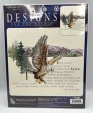 Leisure Arts Eagle Isaiah 40:31 Cross Stitch Praying Hands Collection