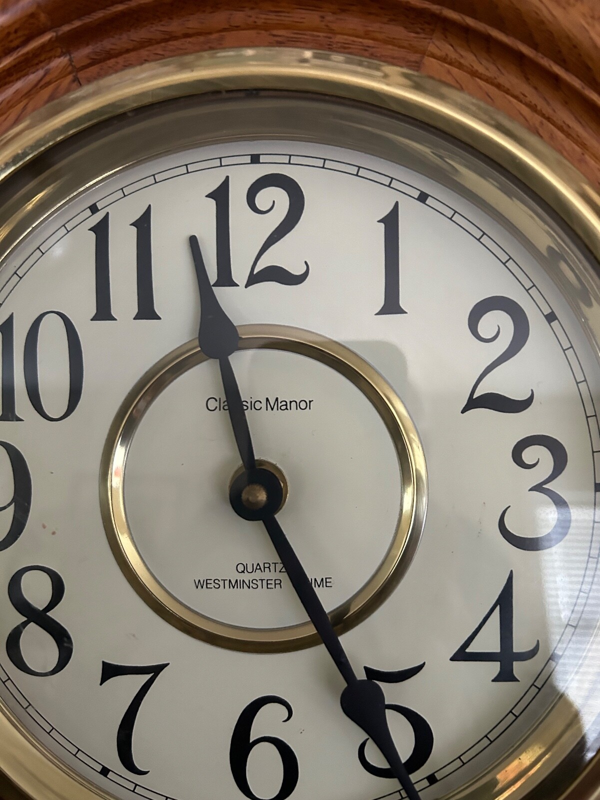 Vintage Regulator Classic Manor Wall Clock Westminster Chime Quartz