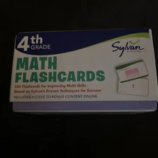 4th Grade Math Flashcards : 240 Flashcards for Improving Math Skills (Place...