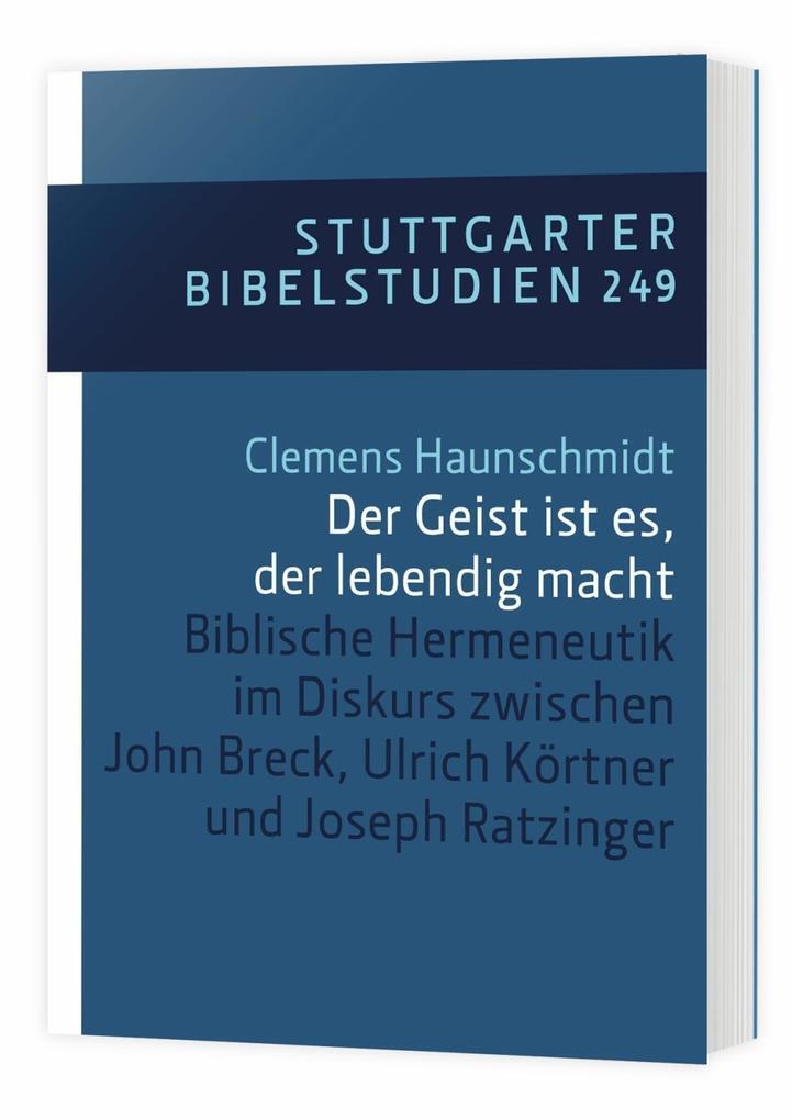 Thumbnail - Der Geist Ist Es, Der Lebendig Macht | Clemens Haunschmidt | 2020 |