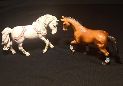 2006 Schleich Bayala World Of Elves Feyas weißer Hengst Pferd plus ein weiteres