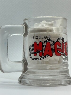 Six Flags Magic Mountain Clear Mini Mug Shot Glass