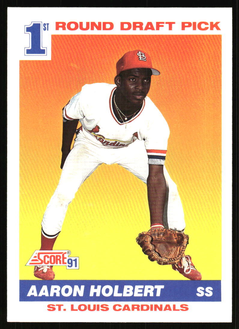 1991 Score Aaron Holbert Rookie #676 St. Louis Cardinals