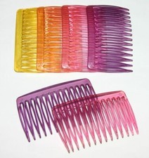 Hair Side Comb Women Extra Grip Teeth Fashion Plain Transparent Clear Color New