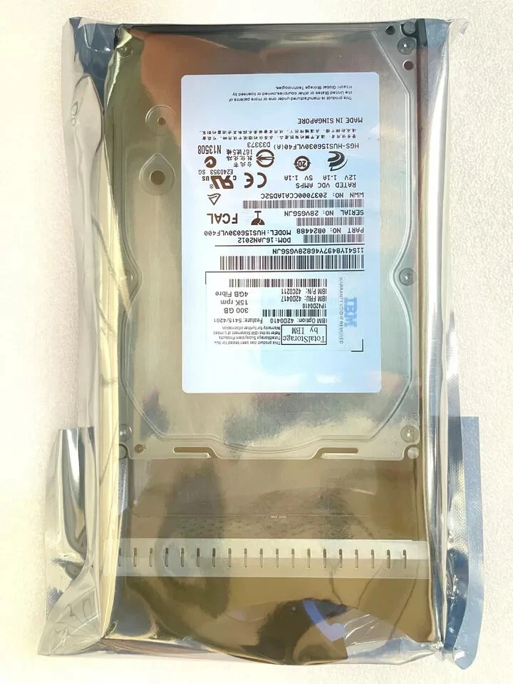 IBM 42D0410 42D0417 42D0413 300GB 15K RPM 4GBPS DS4700 fibre channel hard drive - Image 2 of 4