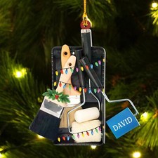 Custom Wall Painting Tools Acrylic Ornament, Painting Christmas Ornament, Painte