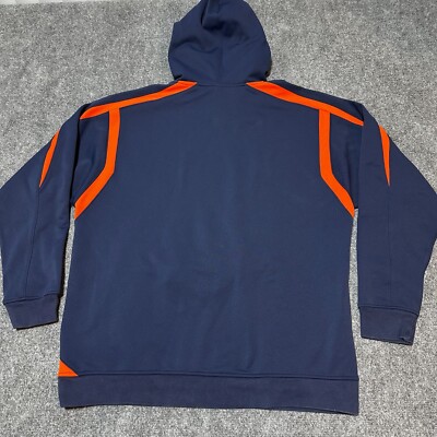 navy blue and orange nike hoodie