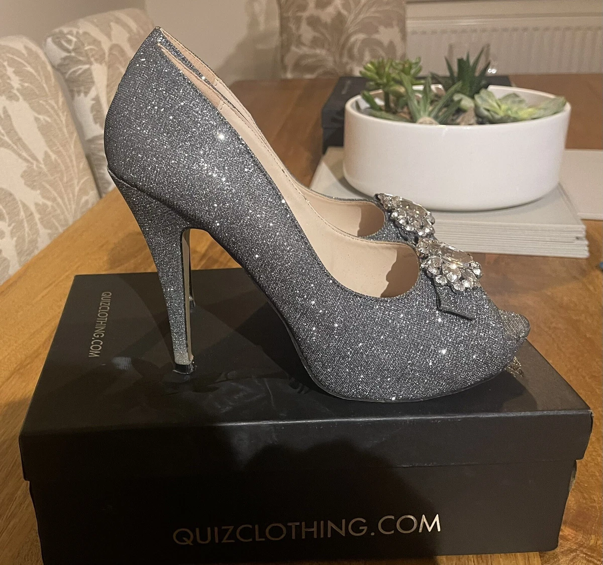 Quiz sparkly shoes clearance