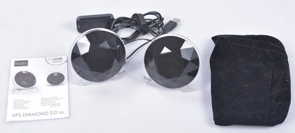 HERCULES 4780683 XPS Diamond Lautsprecher USB PC Computer Boxen - Bild 2 von 4
