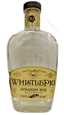 WhistlePig 10 year old straight Rye Whiskey; Empty Bottle whistle pig