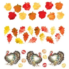 Thanksgiving 3 Mix Confetti 1/2 oz Bag Thanksgiving Party Supplies Decorations