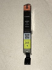 Canon Pixma CLI 251 Y Ink Cartridge Yellow Genuine New Sealed No Box
