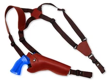 NEW Barsony Burgundy Leather Vertical Shoulder Holster Rossi, Navy 6" Revolvers