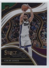 2023-24 Panini Select Courtside Green White Purple Prizm Colby Jones #279 6fs