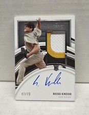 REISS KNEHR 2022 Immaculate Collection RPA ~ Padres ROOKIE PATCH AUTO #'d /73