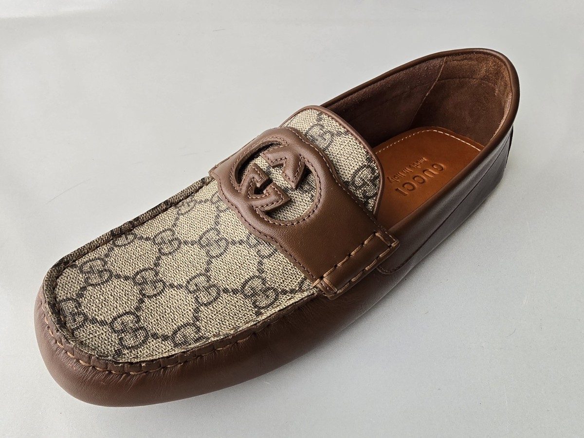 GUCCI モカシン　MOCASSINO PELLE SUOLA CUOLO Vintage Gucci Mocassino Pelle Mors. Met. Suola Cuoio in United States