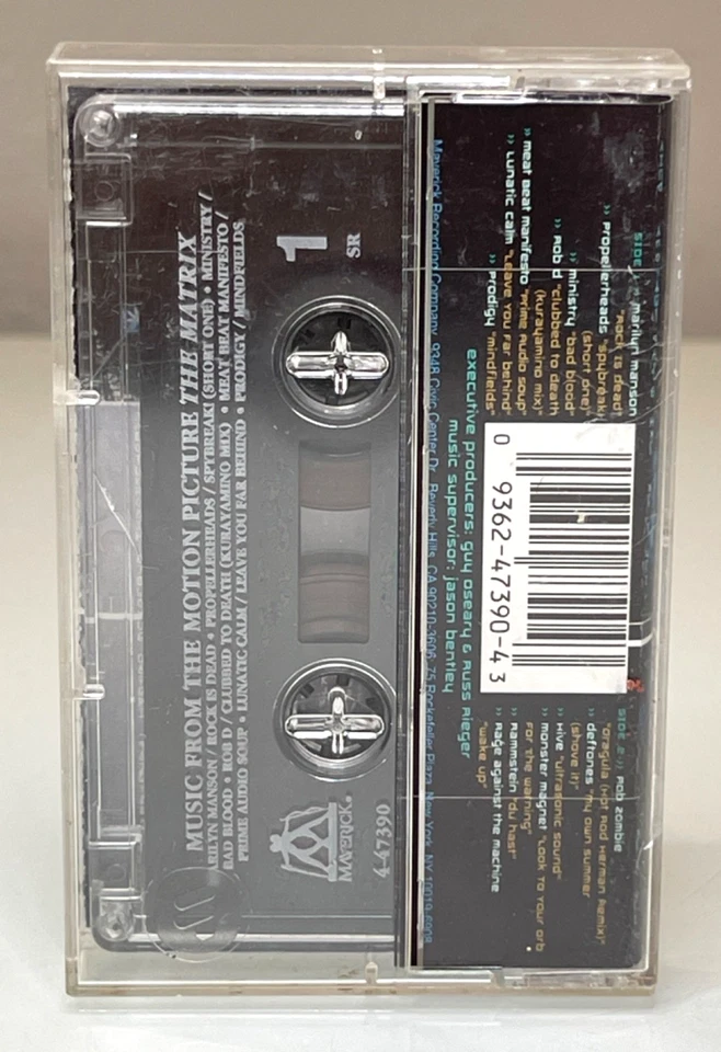 The Matrix (Cassette Tape: 1999) Marilyn Manson, Rammstein, Deftones, RATM, etc - Image 2 of 4