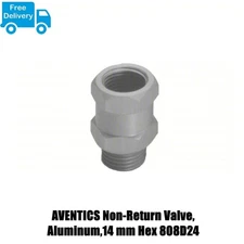 "AVENTICS Non-Return Valve,Aluminum,14 mm Hex 808D24 "