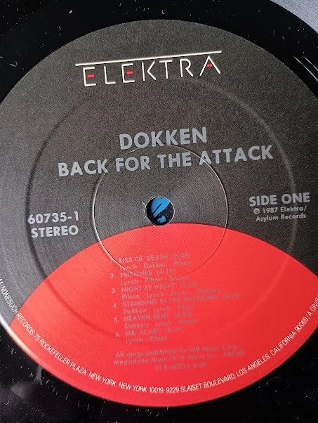 Dokken Back for the Attack Rare 1987 Vinyl Original Press Elektra Rock Metal