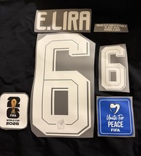 E. Lira 2026 Mexico Third Jersey Name set W Patches