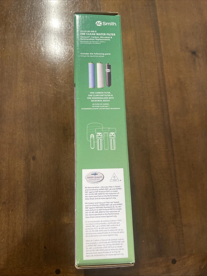 AO SMITH REVERSE OSMOSIS SYSTEM REPLACEMENT FILTER SET 960790 AO-US-RO-MB-R - Image 4 of 4