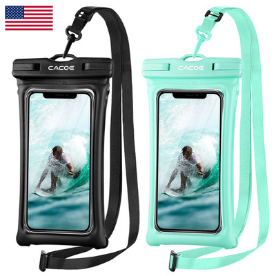 Cacoe Floatable Floating Universal Ipx8 Waterproof Phone Case 2 Pack-Up To