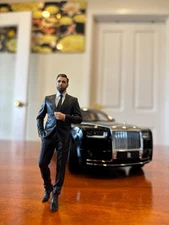 1:18 Figure Business Man In Black Suit, Limited For BBR,MR,Auto Art,HWE