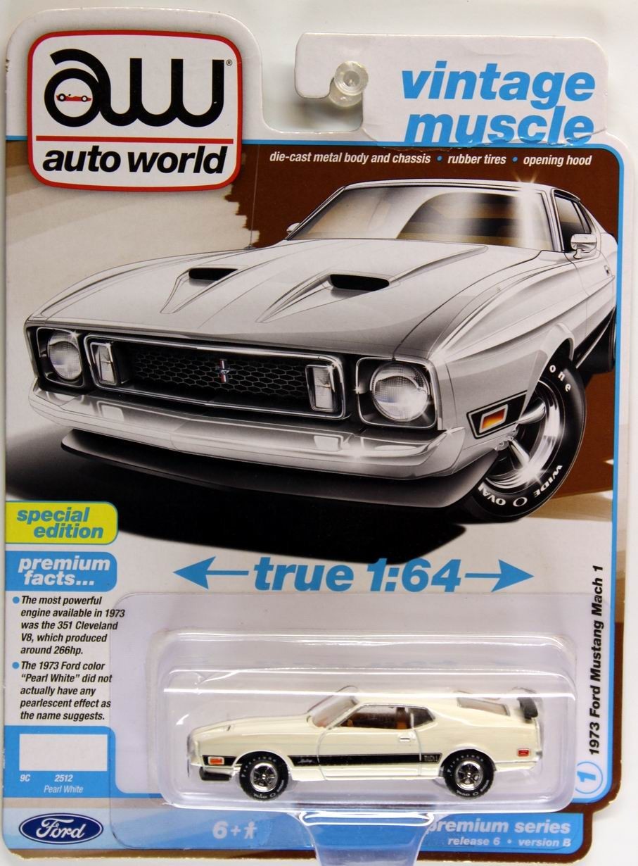 Auto World VINTAGE MUSCLE  1973 Ford Mustang Mach 1 #1 6/B