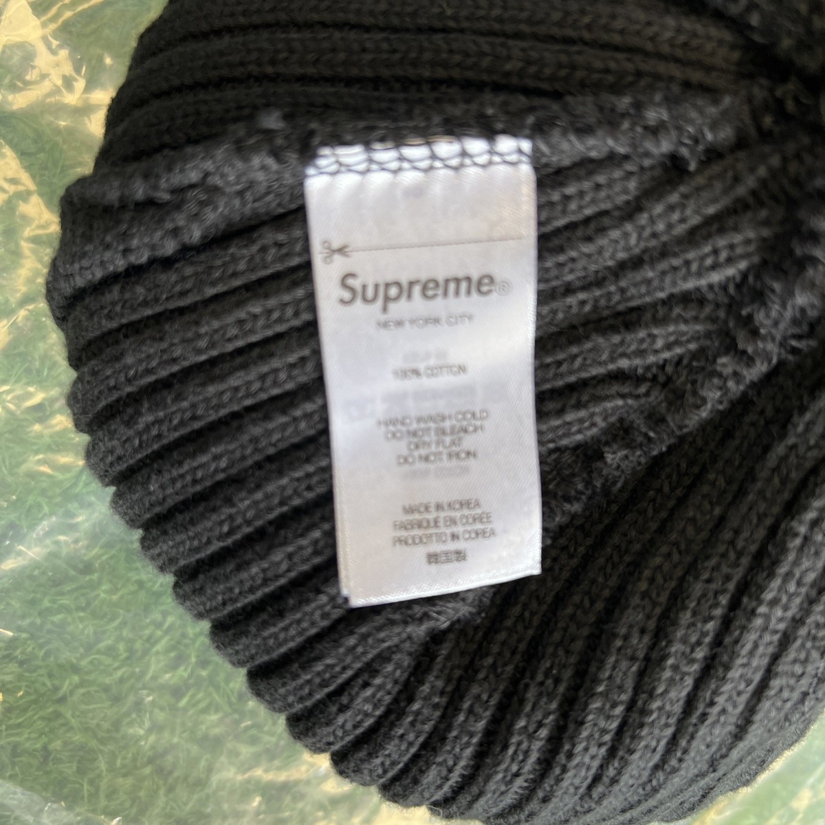 24時間以内発送 新品 黒 25ss Overdyed Beanie New Supreme Overdyed Beanie Black SS25 One Size Fit All Authentic