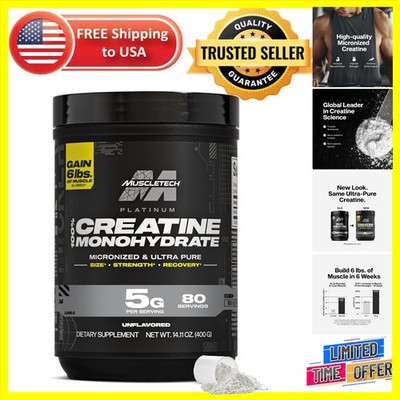 Creatine Monohydrate Powder - Unflavored, 80 Servings for Performance & Recovery