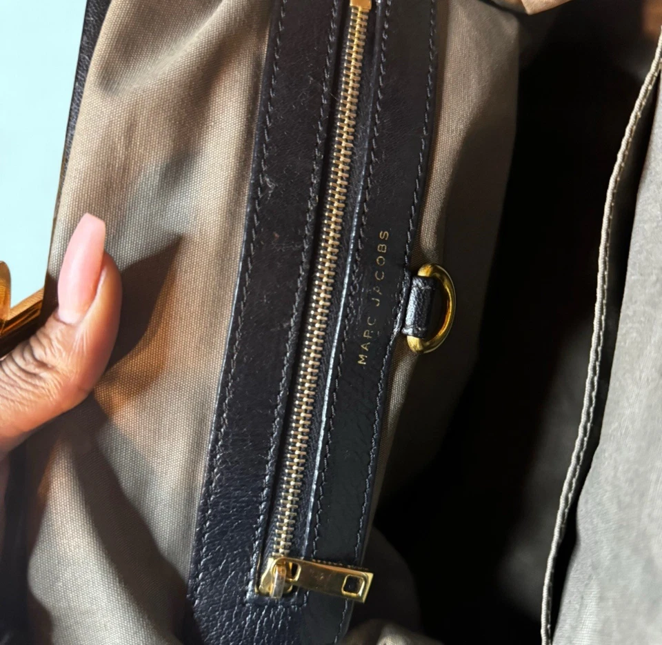 Auténtico Bolso Vintage Marc Jacobs Stam - Cuero Acolchado Negro - Icono Y2K - ¡LIMPIO! Foto 3 de 4